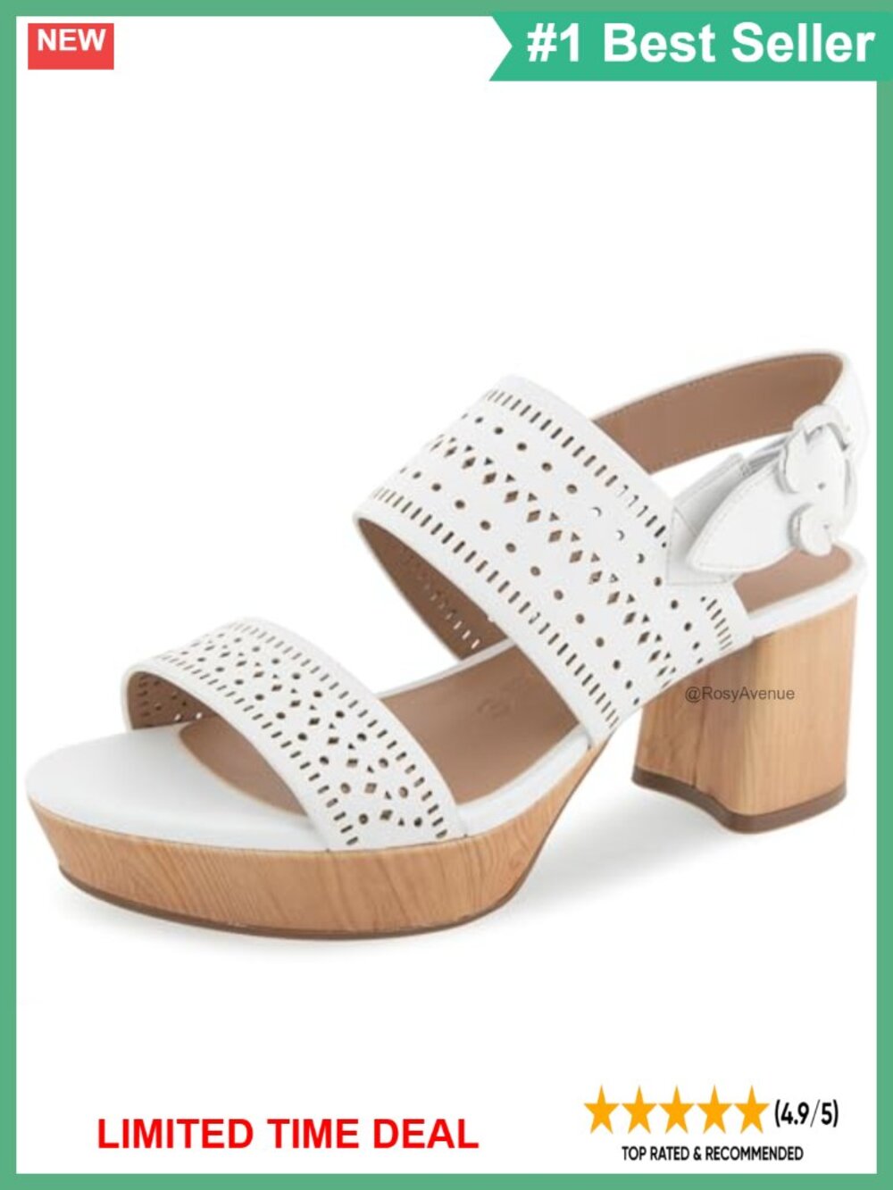 Aerosoles Cameraper Platform Sandal Faux Leather Ankle Strap Comfort